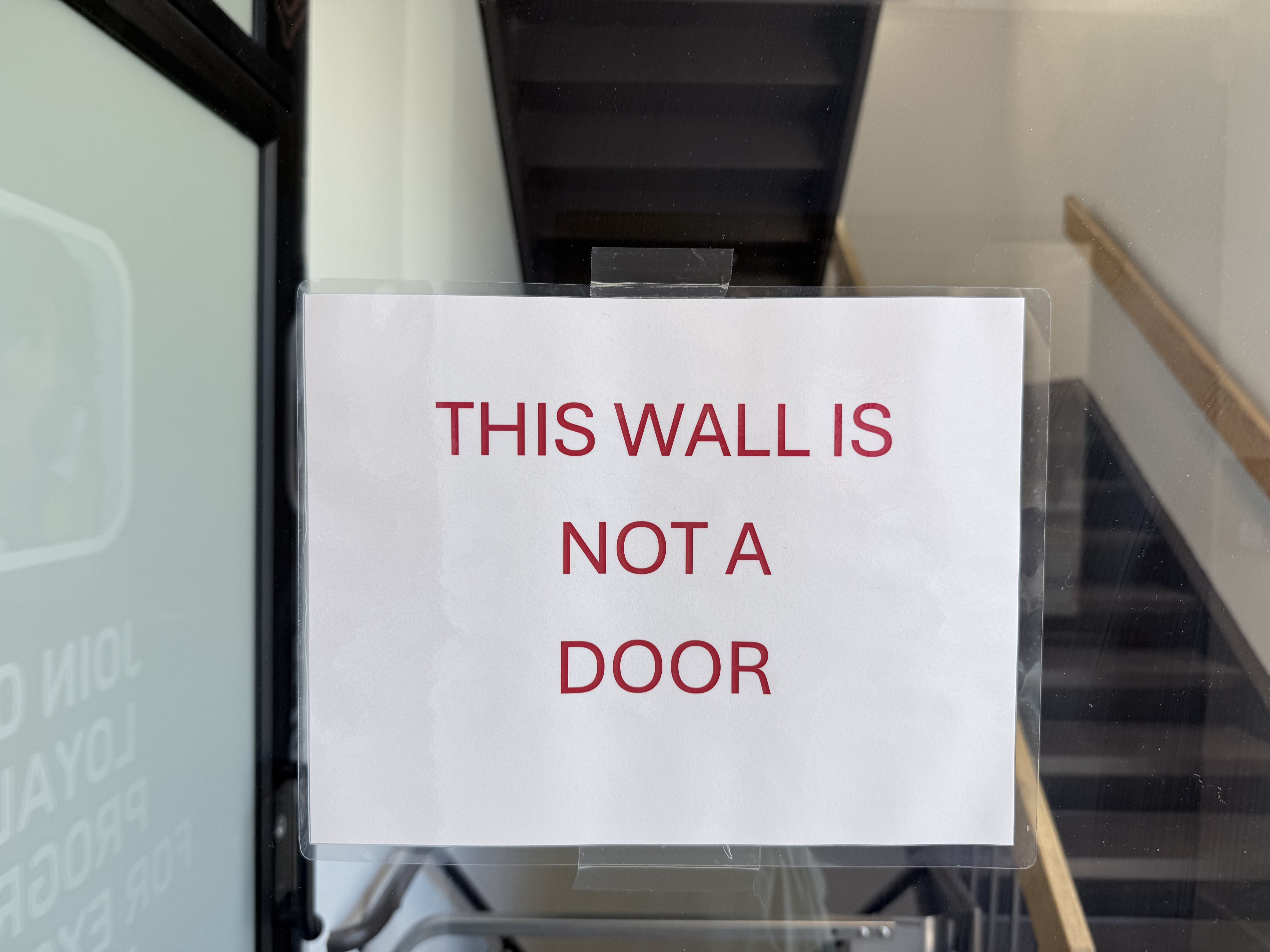 This wall is not a door